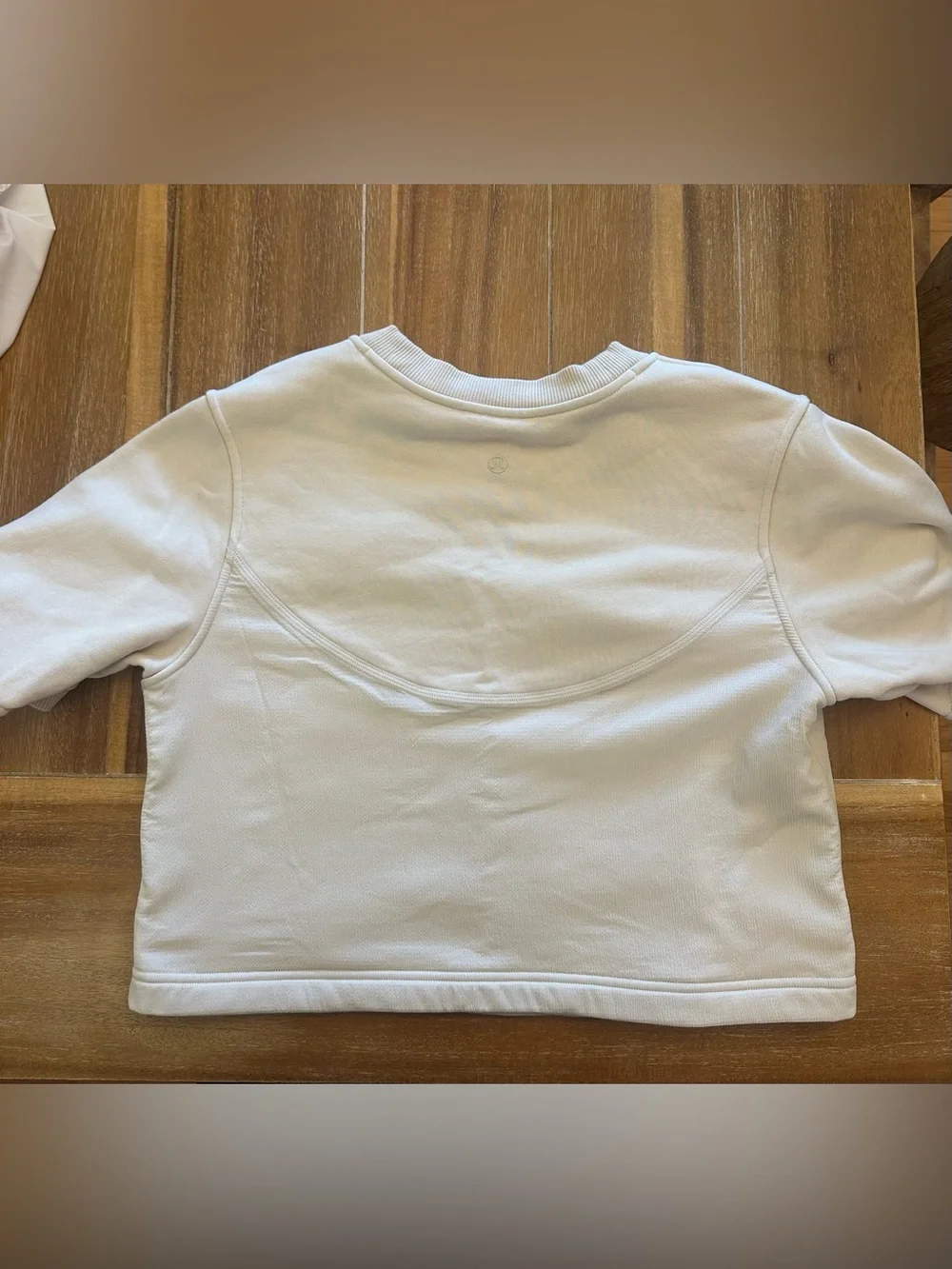 lululemon cream cropped shirt